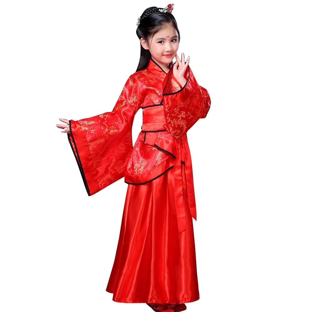 girl Hanfu Traditional Dress Chinese Tang Dynasty kids Performance Cosplay Costume Clothing