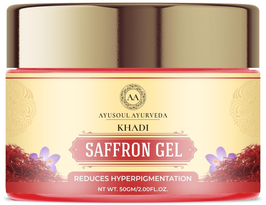 Image of Khadi Saffron /Kumkumadi Face Gel /Serum /Cream /Night Gel | Moisturizer /Natural Glowing Skin 50 gm Pack of 1 Oil Free 99% Result