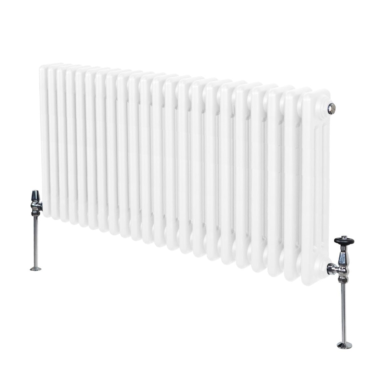 Monstershop Unisex White Traditional 3 Column Radiator - 600 X 1012Mm In