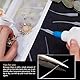 100pcs Klebespitzen, Kunststoff Kleber Micro-Tips Extender Präzision Applikator für Kunsthandwerk Hobby-Projekte Gitarre Fret Slot Dispensing Klebstoffspender