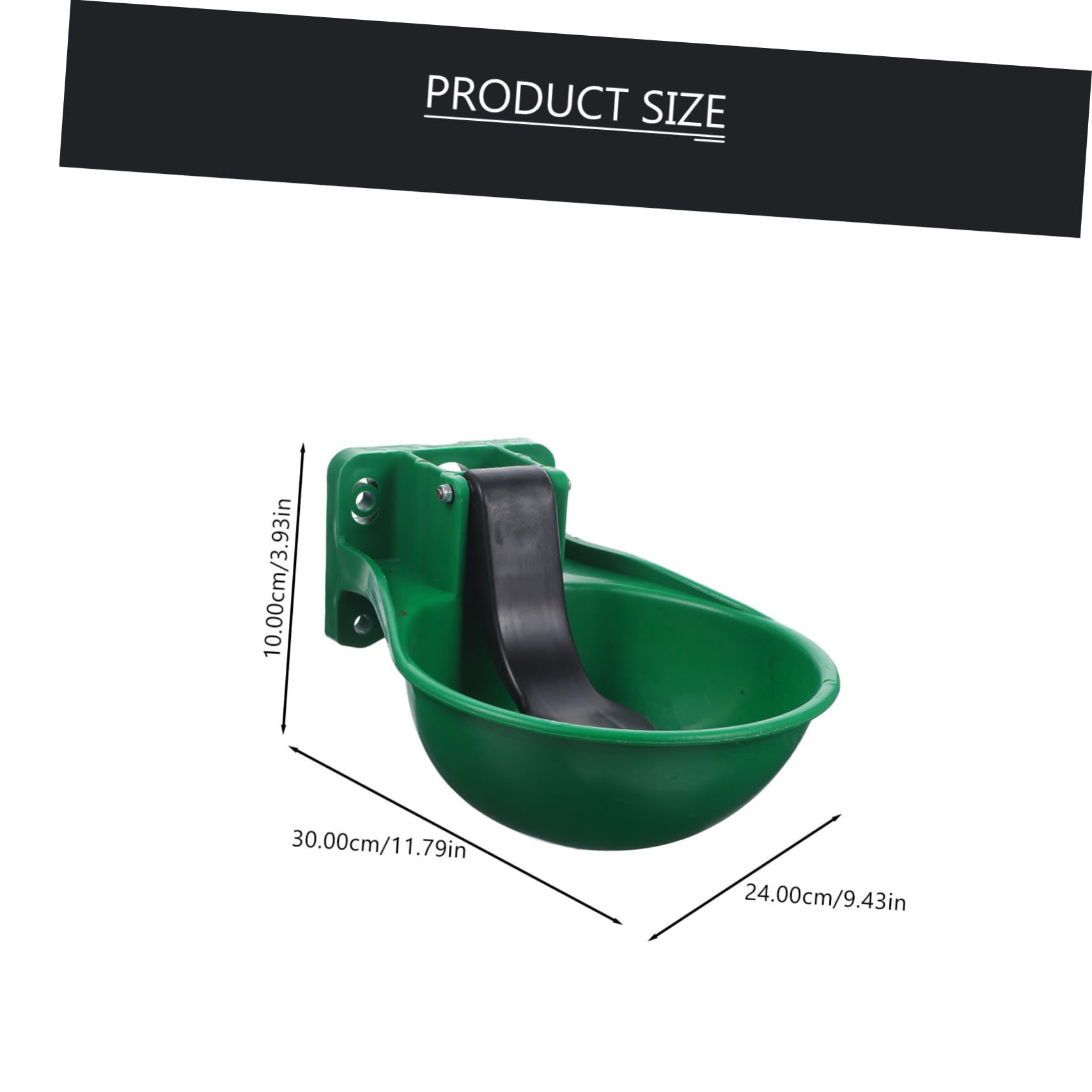 NUOBESTY Ciotola Automatica per Acqua del Bestiame Nero in Plastico e Ferro, Abbeveratoio Conveniente e Efficiente per Cavalli e Pecore, Risparmio di Lavoro
