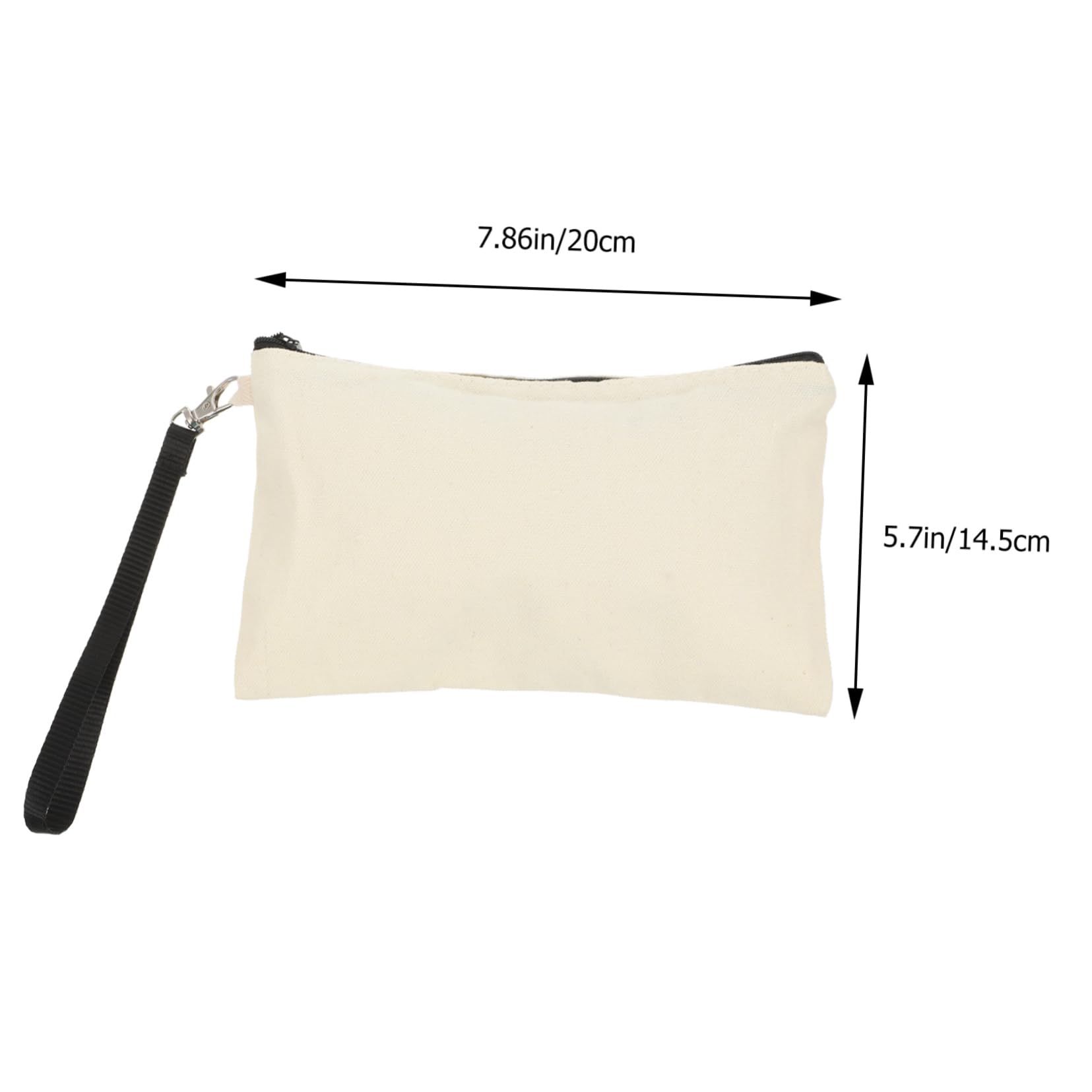 Borsa per Cosmetici da Viaggio in Tela Cerniera, Set da 10 Borse Vuote per Sublimazione, Organizer per Trucco Fai da Te, Porta Articoli da Toeletta Personalizzabile