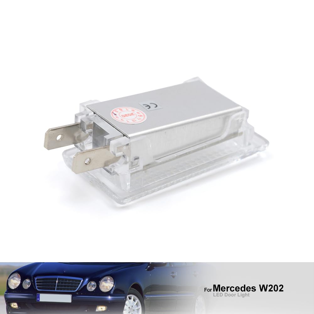 NSLUMO 2x White LED Door Courtesy Lights Under Warning Lights For