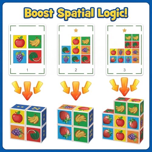 3D Fruit Match Master juego de mesa - Puzzle y estrategia miniatura 4