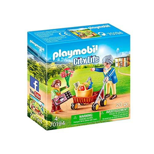 PLAYMOBIL City Life 70194 Oma mit Rollator, Ab 4 Jahren