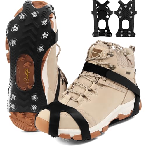 Ceestyle Steigeisen für Bergschuhe mit 11 Zähne Verdickte Schuhkrallen aus...
