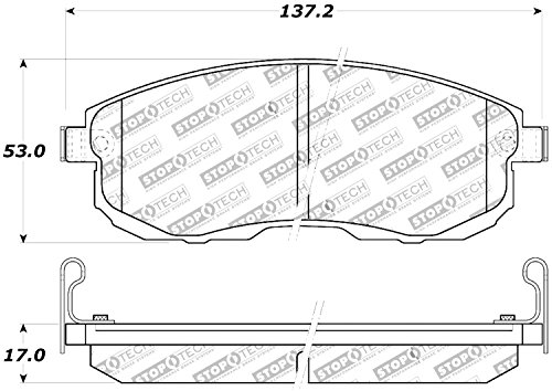 Image of StopTech 309.08150 Sport Brake Pads with Shims and Hardware
