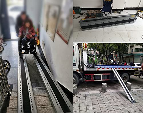 Rampas metálicas portátiles para motos y sillas de ruedas miniatura 4