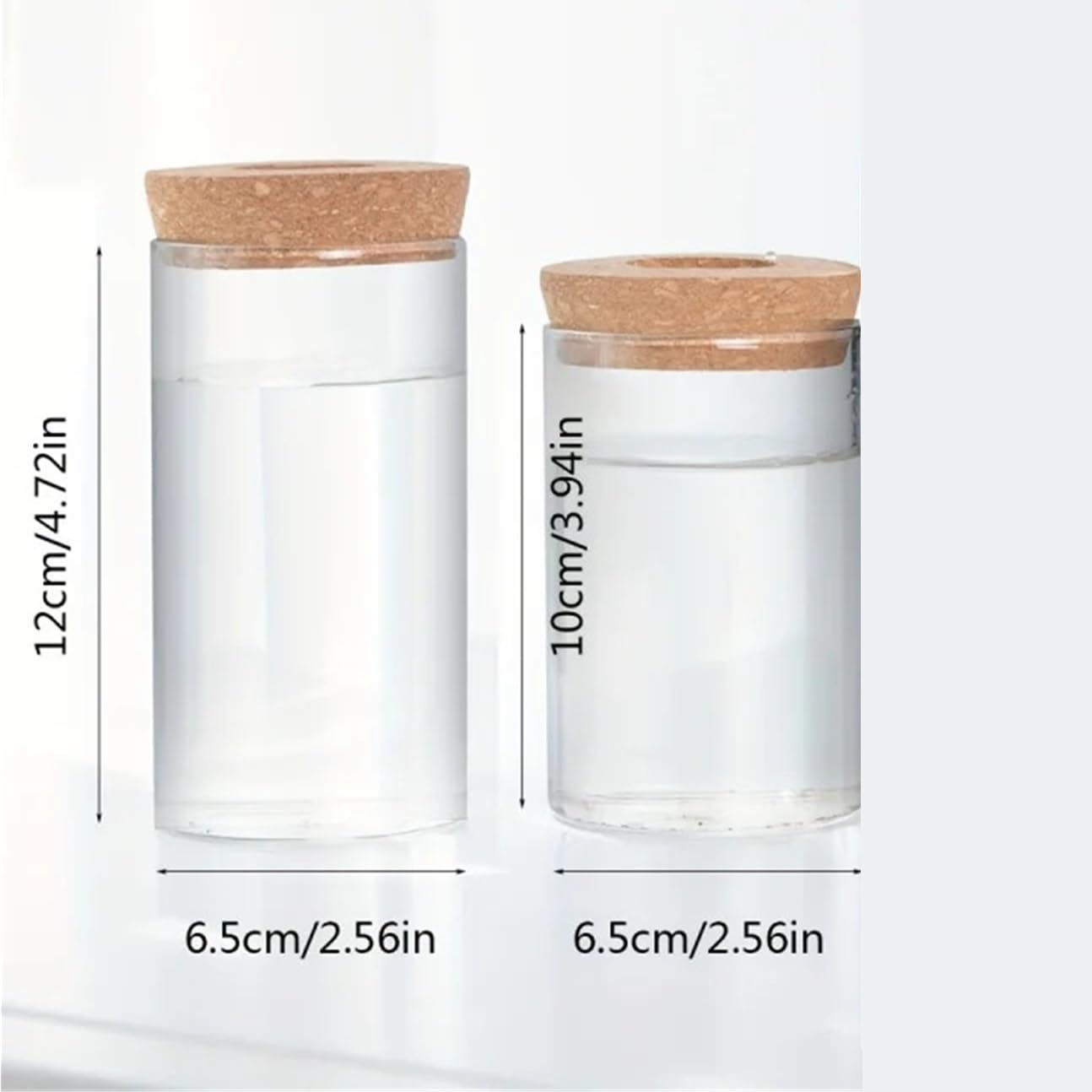 Vase Hydroponique Verre Verre Transparent hydroponique Vase1-2Home Bureau Plante Verte enracinement conteneur décoration Ornement(6.5X12CM 2PCS)