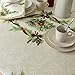 Benson Mills Christmas Ribbons Engineered Printed Fabric Table Cloth, Winter, Holiday and Christmas Tablecloth (70