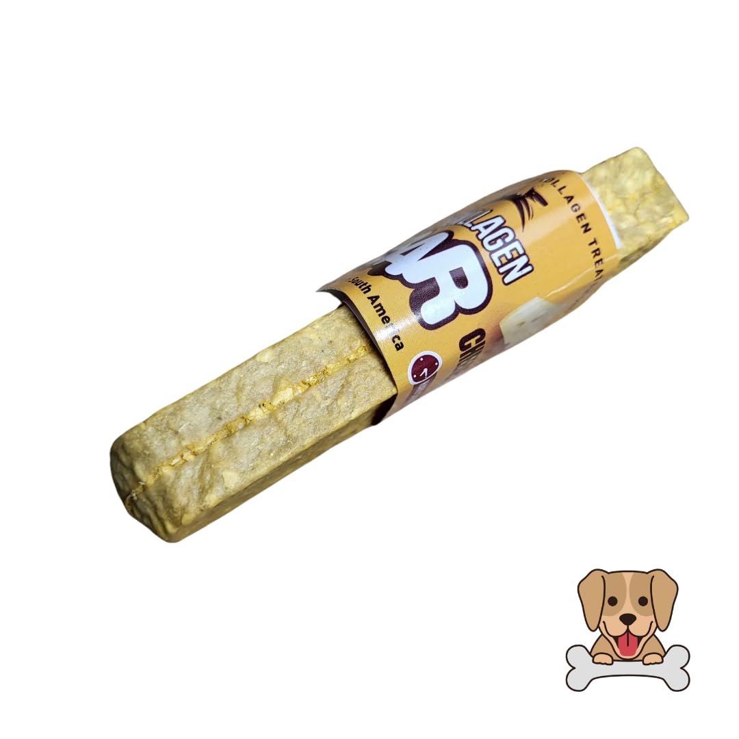 Pawsome Snax 5" Hard Cheese Flavour Bar Dog Treats - Long-Lasting Natural Chews for Small & Medium Dogs - Image 4