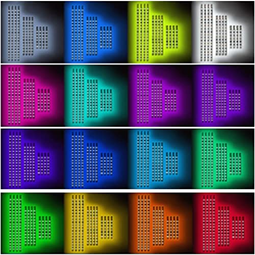 WANOSS-12pc-Million-Color-LED-4-Seater-Golf-Cart-Underglow-Accent-Neon-Lighting-Kit-22-Modes-Glow-Neon-Underbody-Lighting-with-Wireless-Remote-Control-Water-Resistant-Flexible-Tubes