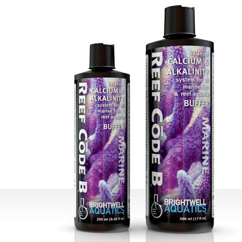 Brightwell Aquatics Reef Code B - Balanced Calcium & Alkalinity System - Part B (Alk.) 500ml / 17oz