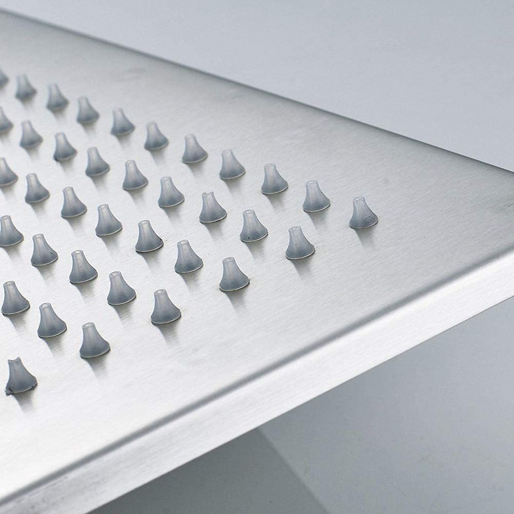 Nowoczesny 40 x 40 cm luksusowy prysznic deszczownica LED wbudowana głowica prysznicowa kwadratowa głowica prysznicowa 3 diody LED kolor: chrom