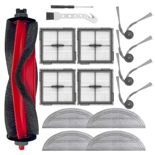 Kit 15 pièces Roborock Q10 S5 avec brosse principale, filtres Hepa et serpillères