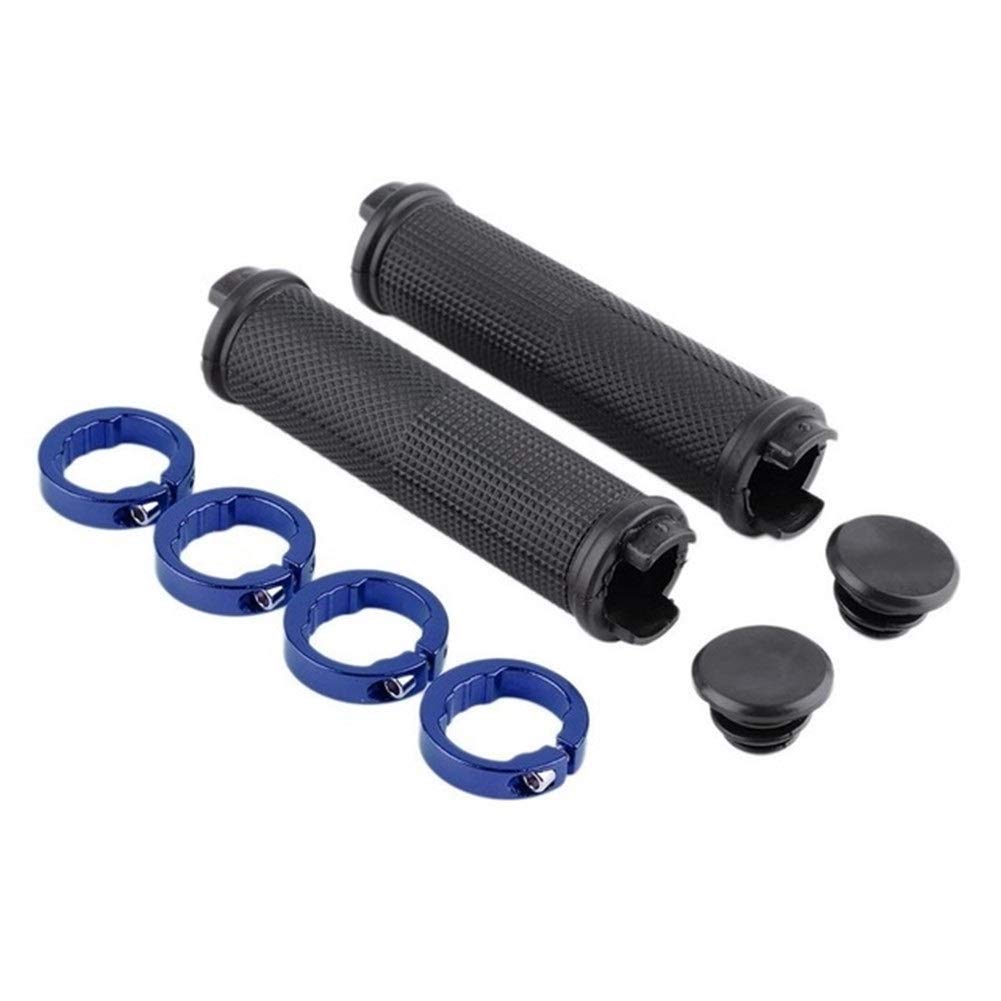 Maniglia di Bicicletta in Gomma Nastro Manubrio Bici 1 Paio Coprimanubrio Bici, Coprimanubrio manopole Bici, Coprimanubrio Manubrio ergonomico Liscio in Gomma Morbida(Blue)
