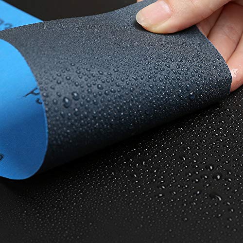 Lotfancy Sandpaper, 45Pcs, 80 To 3000 Grit Sand Paper Assortment, 9 X 3.6" Silicon Carbide Dry Wet Sanding Sheet, For Wood Furniture, Metal Sanding, Automotive Polishing, Wood Turning Finishing #TOP3