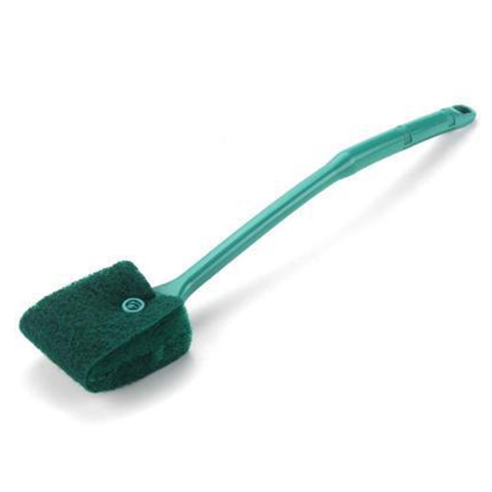 EPIPHQNY Aquarium Fish for Algaes Brush Double-Sided Sponge Handle Cleaner for Glass Aquariums Home Kitche, Green
