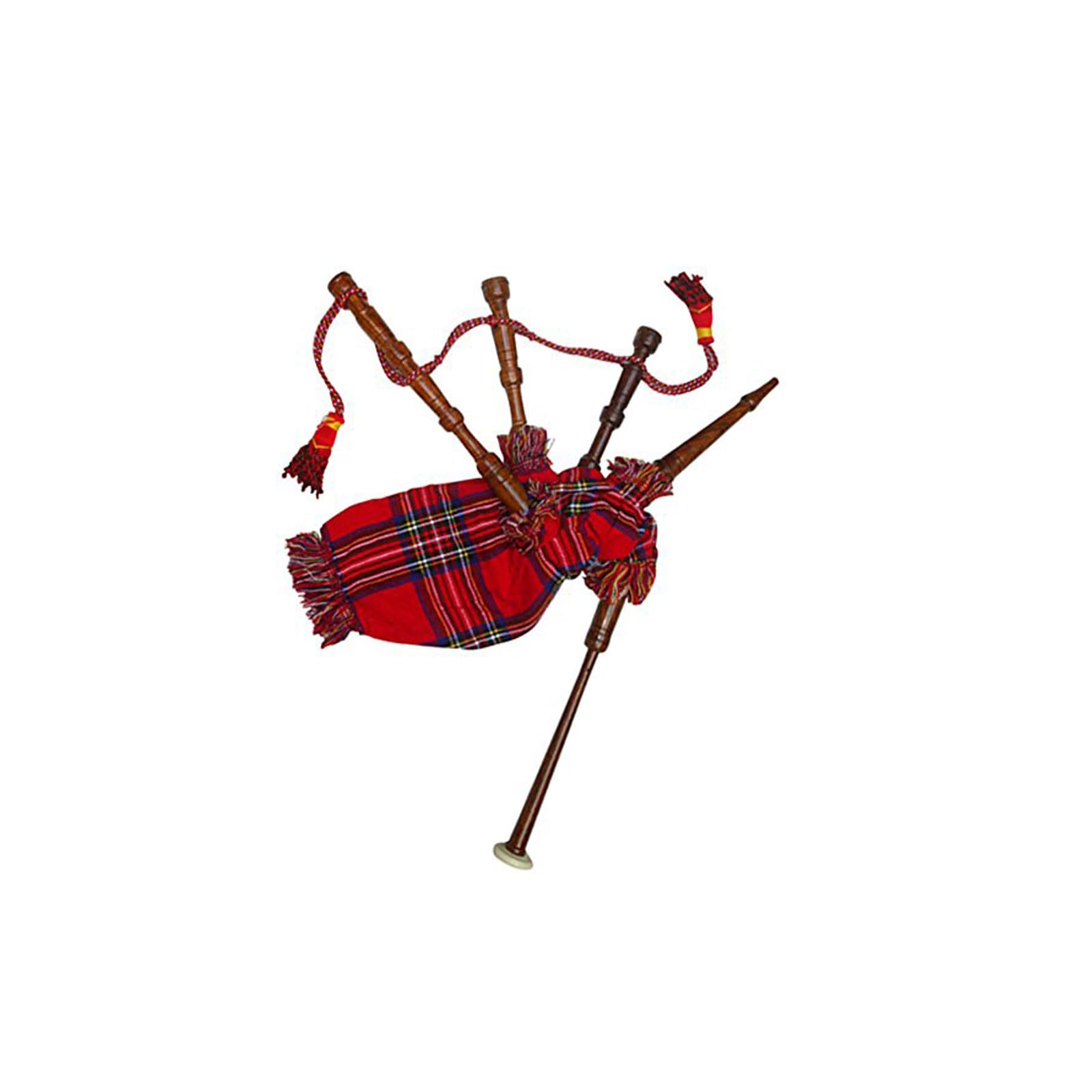 Baby Mini Toy Bagpipe/Junior Playable Bagpipes/Child Bagpipe Full Wood, Royal Stewart with Royal Stewart Cord