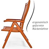 Deuba Sitzgruppe Moreno 8+1 Eukalyptusholz klappbar 9-TLG Tisch Sitzgarnitur Holz Gartenmöbel Garten Set - 4