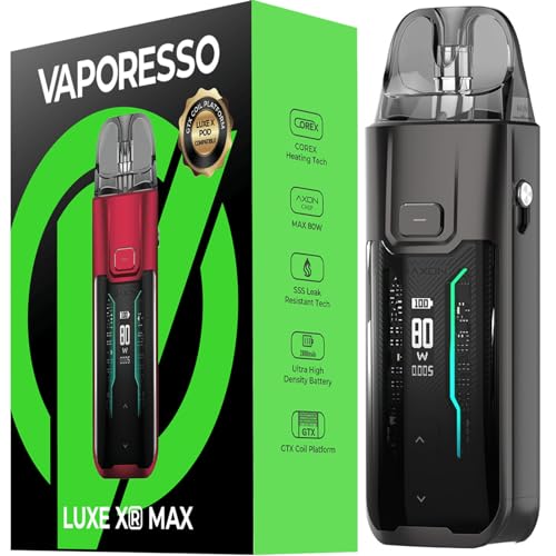 Vaporesso LUXE XR Max Kit 5ml DTL/MTL Vaporizer fit LUXE X/XR Pod Cartridge and GTX Coils Platform No Nicotine No Liquid