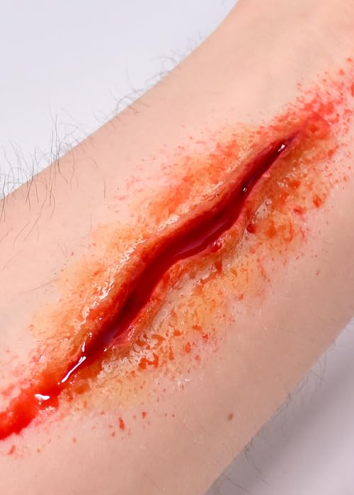 Struts Grimas Stick On Slash Cut Stab Wound Fake Scar Latex Prosthetic, FX Make-Up