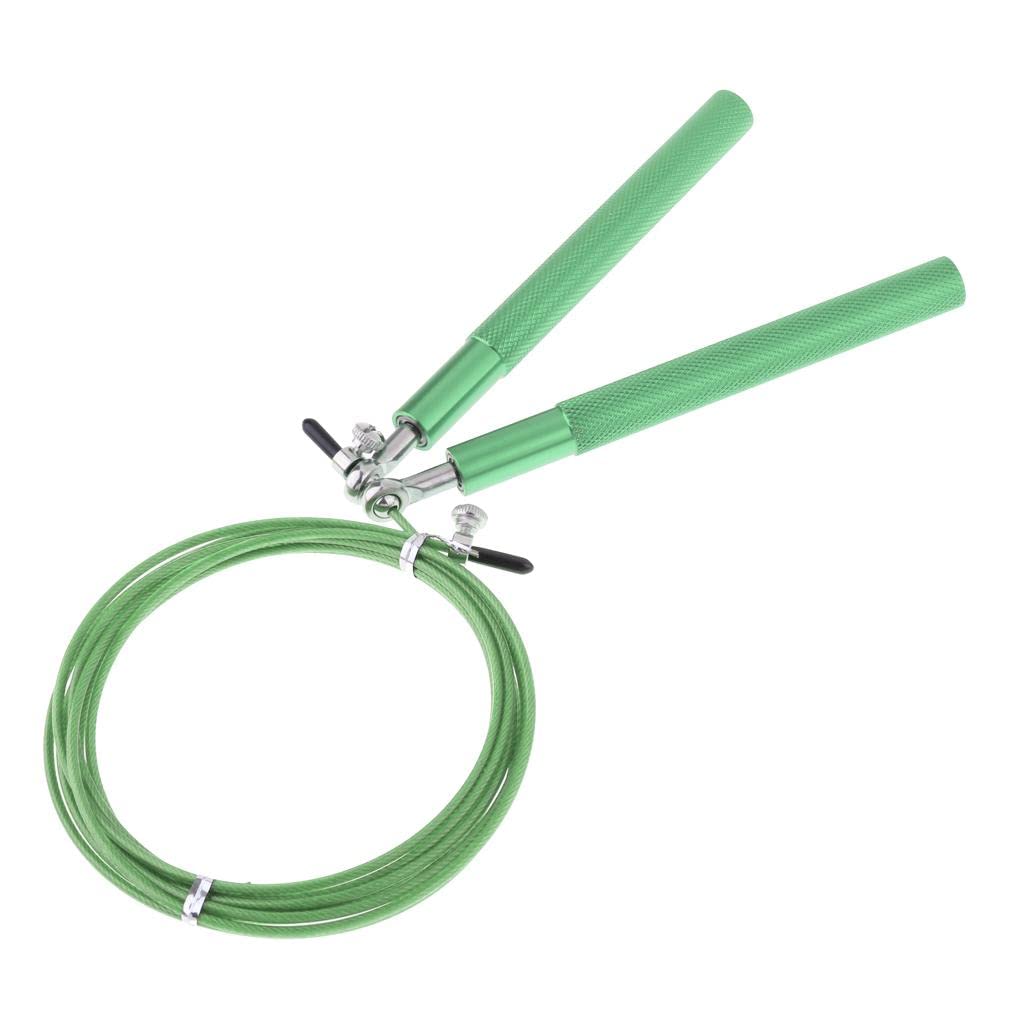 Meadawgs® Adjustable Skipping Jump Rope Wooden Handle Rope Fitness Equipment Green-image-28