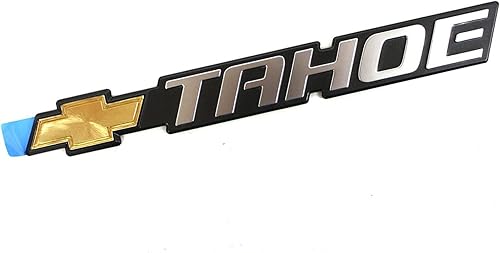 Miniatura 3 de Juego de 2 emblemas Tahoe Bowtie para puerta delantera portón trasero placa de identificación apta para Tahoe 01-06 15126054