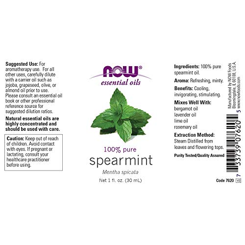 Aceite de Spearmint NOW 1 Onza Pack de 2 miniatura 2