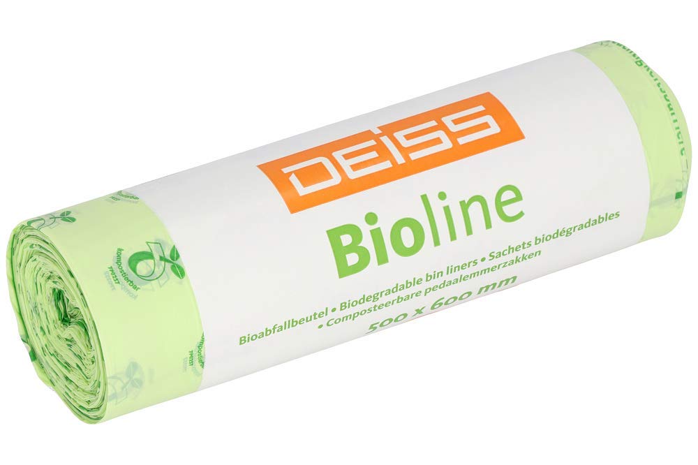 Bioline Organic Bin Liners, 30 L, Compostable, 500 bags.