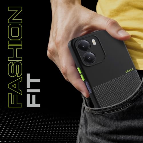 Image of AIBEX Premium Back Cover Case Compatible for Redmi 15A 5G | Scratch & Drop Tested Shockproof Matte Texture Case with Soft Microfibre Lining | Slim Fit Cover with Anti-Scratch Finish - Black
