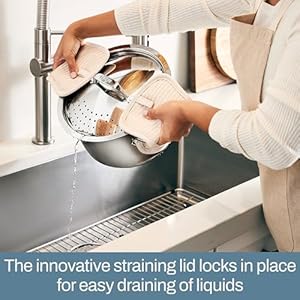 All-Clad Simply Strain Stainless Steel Multipot with Straining Lid, 6-Quart, Induction, Oven Broiler Safe 600F, Strainer, Pasta Strainer with Handle, Steamer Pot, Cookware, Home, Pots and Pans, Silver All Clad Simply Strain Stainless Steel Multipot with Straining Lid 6 Quart Induction Oven Broiler Safe 600F Strainer Pasta Strainer with Handle Steamer Pot Cookware Home Pots and Pans Silver