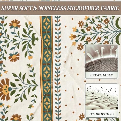Image of MORADO Glace Cotton AC Comforter /Blanket /Quilt for Double Bed | Ultra Soft & Lightweight | All Season Reversible Comforter | Cozy Bedding for Home & Hotel | Size 90x100 Inches,Mari Gold,Double