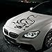 JenNiFer Capot De Voiture Body Vinyl Graphic Wrap Decal Dragon Autocollant Noir Racing Sport Reflect - Noir