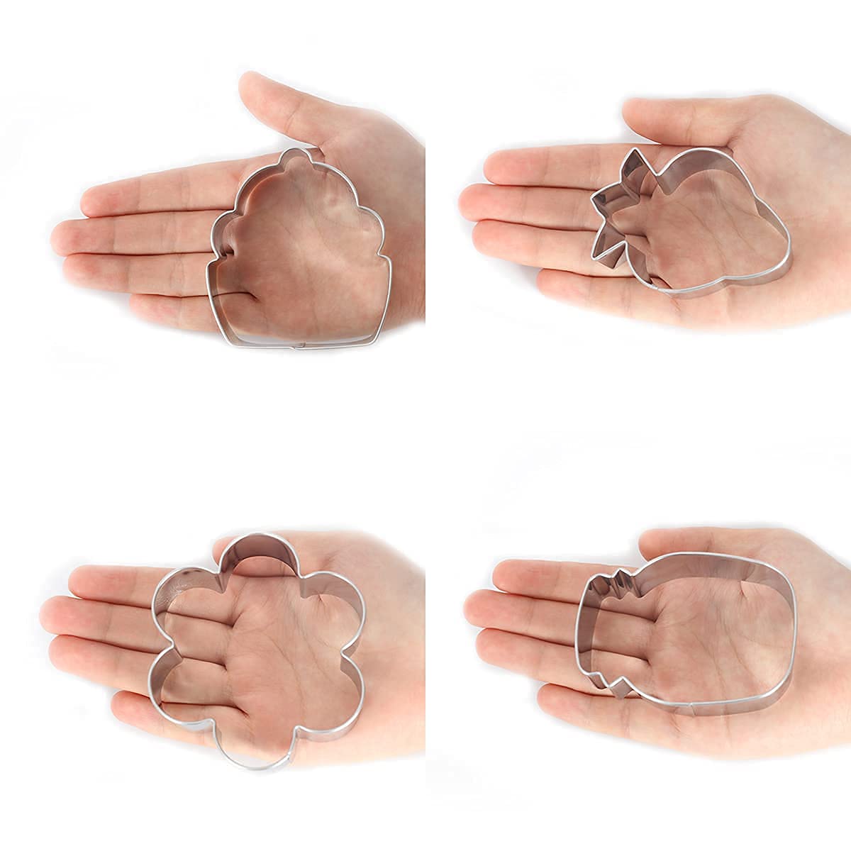 Amazon.com: Fangleland 6PCS Fruit Cookie Cutter Set, Strawberry