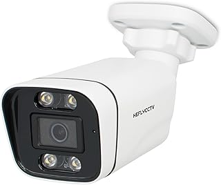 HEFLYCCTV 4MP POE IP Camera,Bullet Security Surveillance Wired Camera Outdoor with Human Detection,SD Card Slot,100ft Night Vision,2.8mm Lens,IP66 Metal Housing