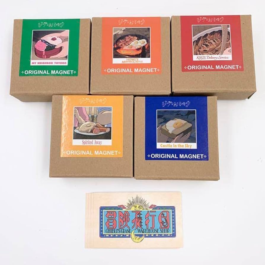 ジブリパークオリジナル　8月限定特価 食べものマグネット5種シリーズ ジブリ ジブリパーク限定 魔女の宅急便 食べ物マグネット