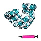 インフレータブルプールラウンジチェア大人用ソフト PVC フローティングウォーターハンモックベッドポータブルフローティングマットパターン水いかだ PVC インフレータブルプールラウンジチェア