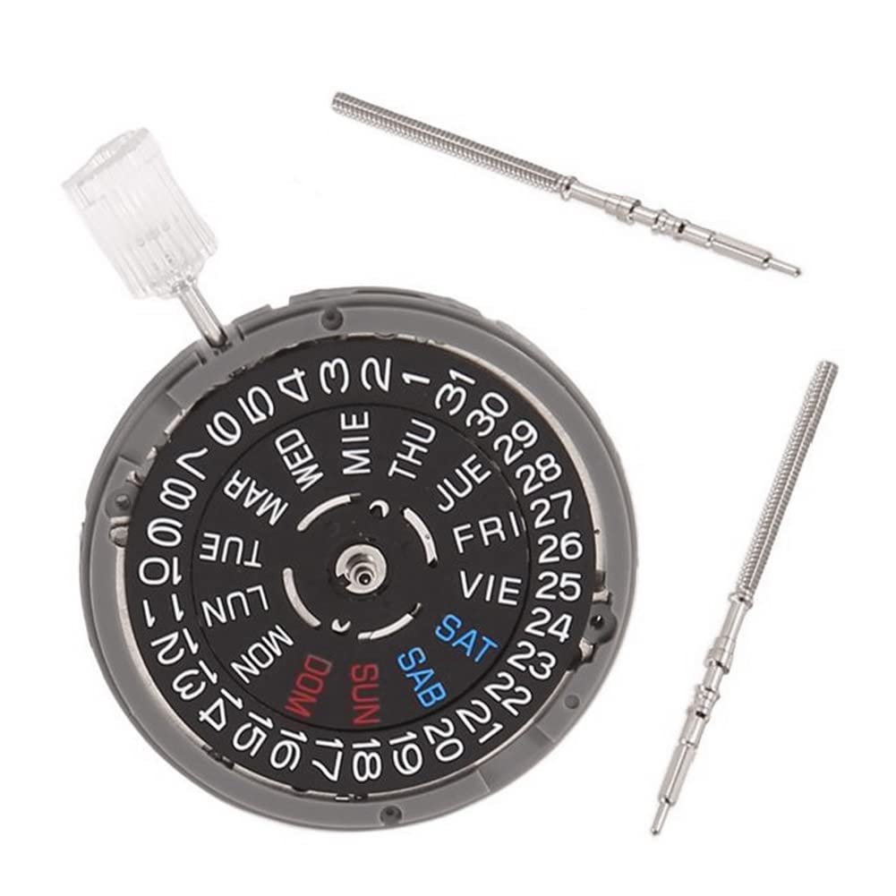 Koanhinn Nh36 Automatic Movement Nh36A -Winding Mechanical Quick Date/Day Setting 3.8 O'Clock Crown 24 Jewels
