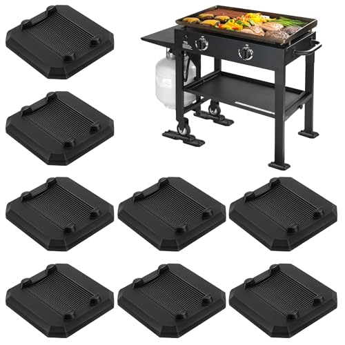 ElectricWise Griddle Leveling Shims Kit Compatible with Blackstone Griddle Rubber Grill Levelers Outdoor for Most Grills Keep Flat Top Grill in Level Patent Pending