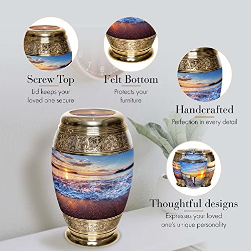 Image of Hawaiian Sunset Cremation Urns for Human Ashes Adult Male Urns for Ashes