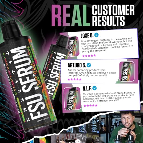 Image of Inspired FSU Serum Liquid Glycerol, Stim Free Pre Workout Pump, Non Stim Preworkout, Caffeine Free, Stimulant Free, 20g GlycoClear, 2g Betaine Nitrate (Lemon Strawberry Dream)
