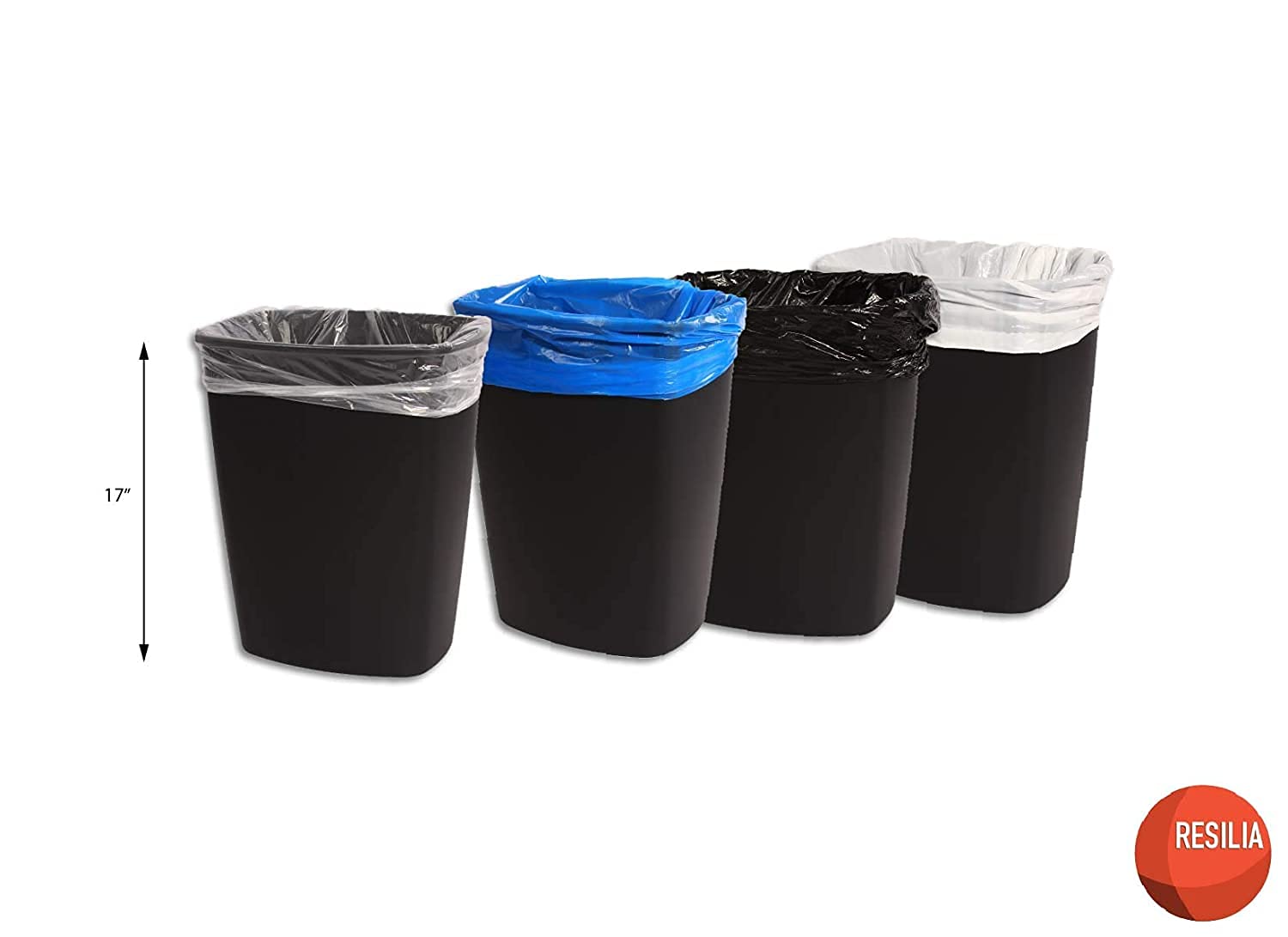 New Arrivals Resilia Tall 15 Gallon Trash Bags - Clear Recycling 100 Bags/Roll, 1 Mil Thick, 24x33 inches (WxH), Wire Ties Included, MADE IN USA Get Popular Offer Resilia Tall 15 Gallon Trash Bags - Clear Recycling 100 Bags/Roll, 1 Mil Thick, 24x33 inches (WxH), Wire Ties Included, MADE IN USA