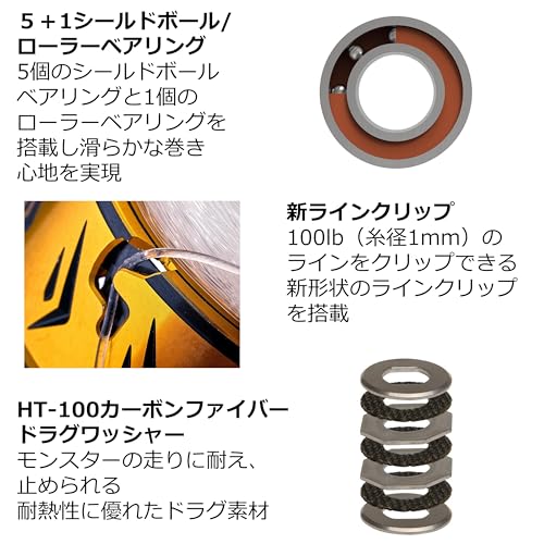 PENN Spinfisher VII 7500 Molinete giratório de água salgada, posição da alça direita/esquerda, vedaç