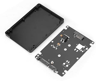 SSD Adapter, NGFF SSD Solid State Drive to SATA3 Riser Adapter Converter Card, Transparent to The Operating System, Two Different Transfer Mode, for DesktopLaptop (Black)
