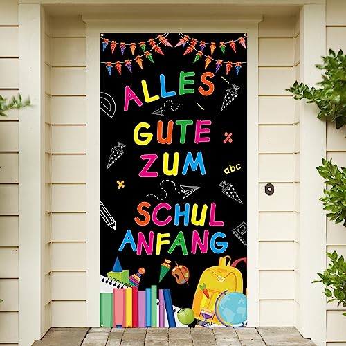 KOLIPHY Einschulung Deko - 2 Stück Tür Banner Alles Gute Zum Schulanfang