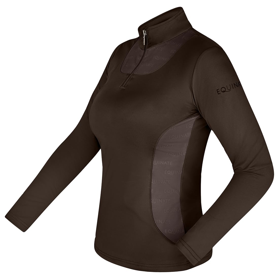 Equinate Damen Funktionsshirt Glide - leichtes Langarmshirt für Reitsport und Training - atmungsaktiv elastisch und angenehm weich auf der Haut