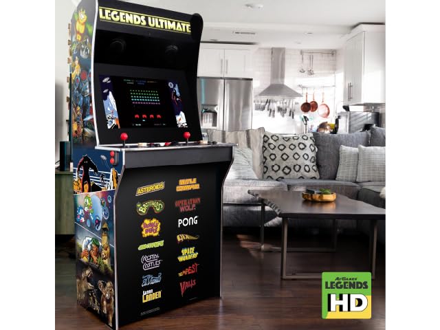 Miniatura 2 de AtGames Legends Ultimate Arcade, máquina de juego de tamaño completo, arcade en casa, videojuegos retro clásicos, 300 juegos de arcade y consolas