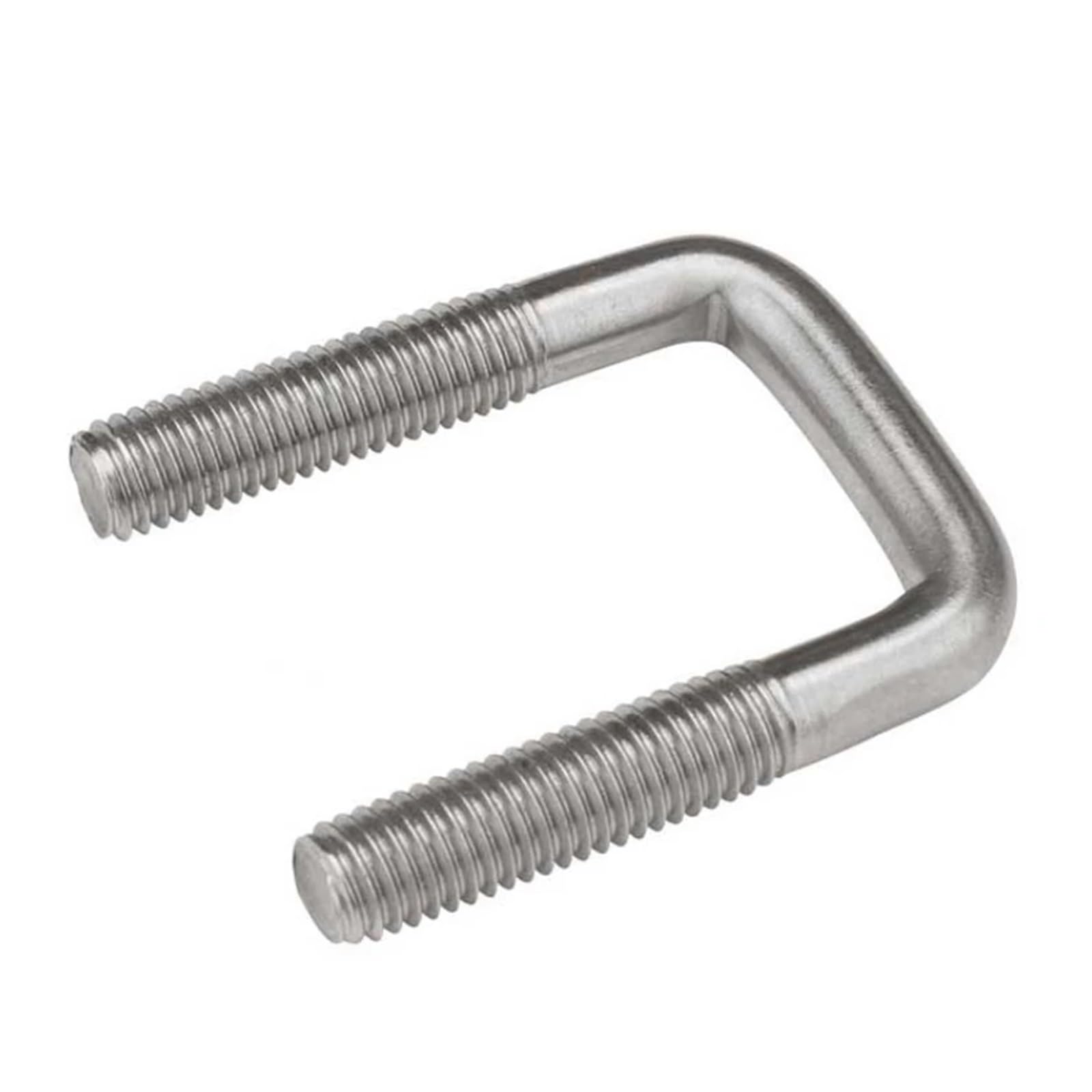 perno en U industrial, Tornillo en U cuadrado de ángulo recto acero inoxidable 304 M6 M8 M10 for sujeción tuberías(M10x60x100-1pcs)