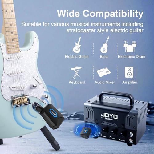 58ghz wireless guitar transmitter receiver guitar system with charging box for electric guitar bass 4 audio channels jw-06